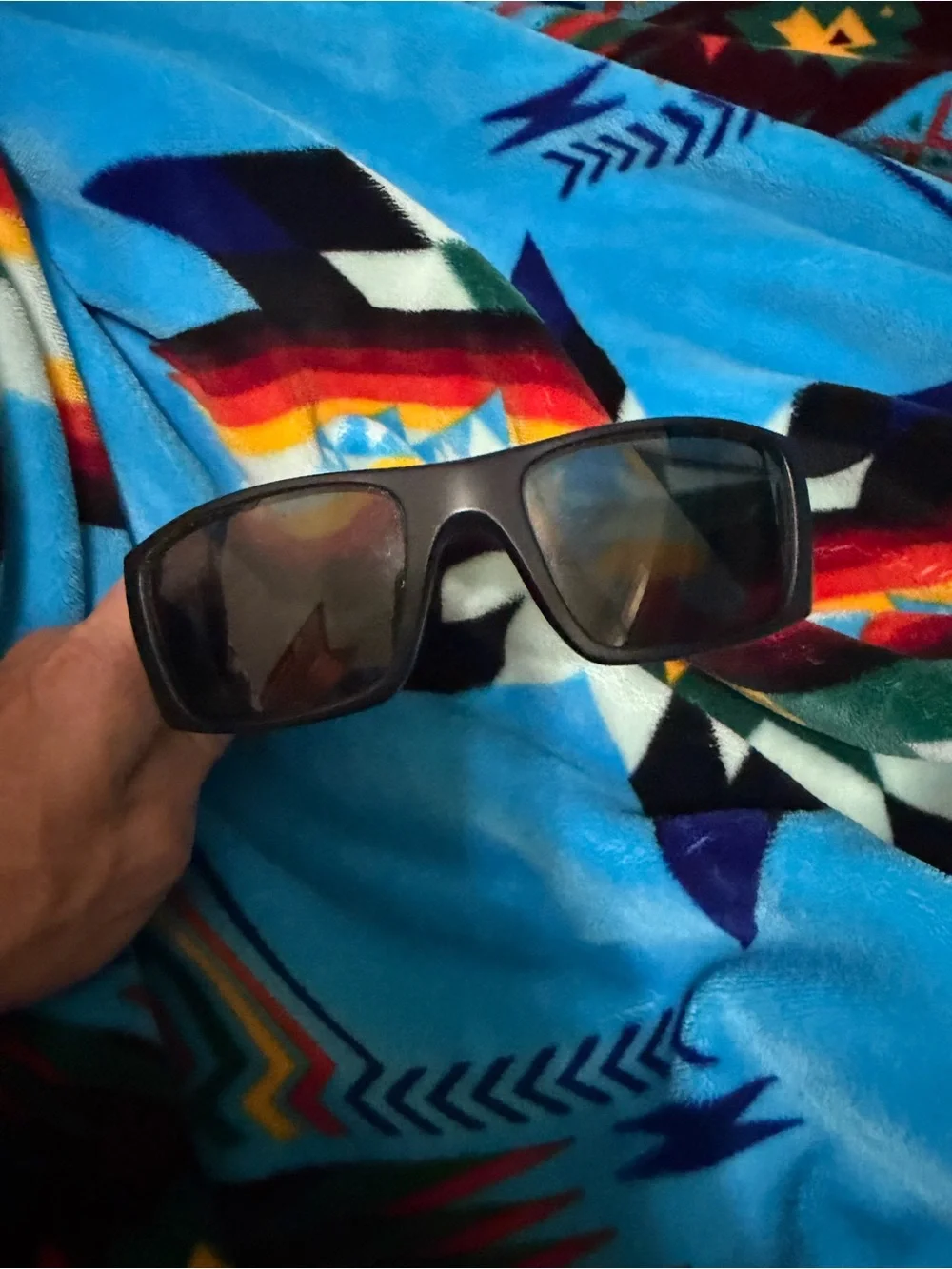 Oakley Black Sport Wrap Sunglasses